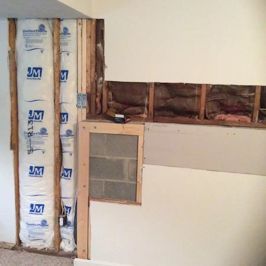Wall insulation replacement during Structural Drying in Manhattan Beach